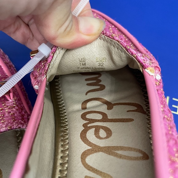 New with box Sam Edelman girls Loraine Pink Rose Loafers size 1m - Picture 5 of 6